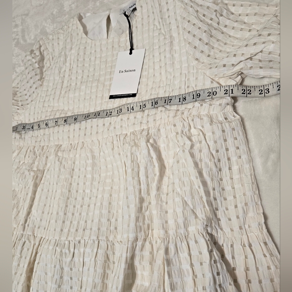 En Saison‎ Cecilia Tiered Mini Dress White - Picture 3 of 8